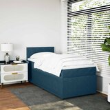 Box spring krevet s madracem plavi 80 x 200 cm baršunasti | shoptok.hr
