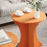  Klubska miza 2 pcs Voščeno rjava 46 x 46 x 47 cm Trdna borovina, (5000073362) | Shoptok.si