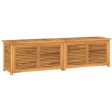  Vrtna kutija za pohranu s vrećom 200x50x55 cm masivna tikovina | shoptok.hr