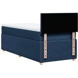 vidaXL Krevet s oprugama i madracem plavi 90 x 200 cm od tkanine | shoptok.hr