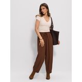 Sinsay Barrel leg hlače od viskoze s dodatkom lana | shoptok.hr