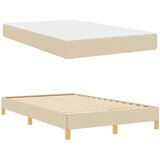  s opruga kutije s madracem Krema 120 x 190 cm tkanina | shoptok.hr