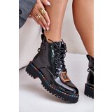 ARTIKER Lacquered Ankle Boots Women's Zipper Leather | Shoptok.si