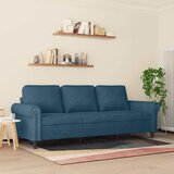  Trosjed od tkanine Plava 180 cm baršunasti | Eponuda.com