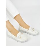 SEASTAR White comfortable faux leather loafers | ePonuda.com