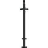 vidaXL Vrtna vrata Crna 100 x 100 cm Čelik s praškastim premazom | shoptok.hr