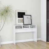 vidaXL Konzolni stol visoki sjaj bijeli 105 x 30 x 80 cm od iverice Cijene