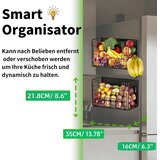 OMISHINE magnetni kuhinjski organizator z 2 policama | Shoptok.si