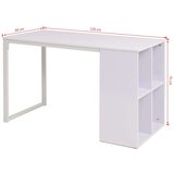 vidaXL pisaći stol 120 x 60 x 75 cm bijeli | shoptok.hr