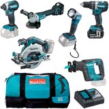 Makita DLX6092T Akumulatorski set LXT Ah ukljucujuci dva 5,0 akumulatora, brzi i punjac torbu za prijevoz | shoptok.hr