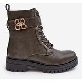 Boto Women's Zip-up Work Boots with Dark Green Decoration Ciossava | ePonuda.com