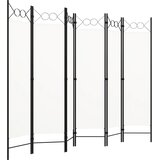 Sobna pregrada sa 6 panela bijela 240 x 180 cm | Eponuda.ba