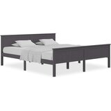  Okvir za krevet od masivne borovine sivi 200 x 200 cm | shoptok.hr