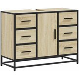 Maison Chic Kopalniška omarica za umivalnik - Umivalniška omarica sonoma hrast 80x33x60cm inž les, (21758988) | Shoptok.si