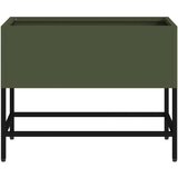 vidaXL Olivno zelena Kovina 60 x 26 x 45 cm Cvetlični zabojniki | Shoptok.si