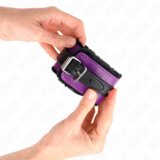 Kink Okovi Za Zapestje Premiuim Fur Lined Black/purple | Shoptok.si