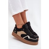 Boto Women's Platform Sneakers with Sheepskin Black Frelina | Eponuda.ba