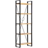 Police za knjige s 5 razina 60 x 30 x 180 cm masivno drvo manga | shoptok.hr