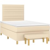  box spring s madracem krem 120 x 190 cm od tkanine | shoptok.hr