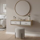Hanah home komoda Tuna 120, 120 cm, hrast Sapphire / bela / srebrna | Eponuda.com