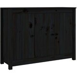  Komoda črna 100x35x74 cm trdna borovina, (20654715) | Shoptok.si