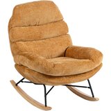 HOMCOM zibajoči stol poliester, jeklo 103D x 80Š x 91V cm Rumena, (5000242942) | Shoptok.si