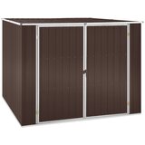 vidaXL vrtna lopa rjava 195x198x159 cm pocinkano jeklo | Shoptok.si