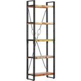 Furnova Knjižna omara 5-nadstropna 60x30x180 cm trden predelan les, (21951039) Cene