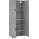  Visoka komoda siva betona 69,5x34x180 cm od konstruiranog drva | shoptok.hr