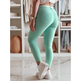 DStreet Spodnie damskie skinny z paskiem VIVASKIN miętowe | Shoptok.si