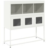 Maison Chic Komoda - Predalnik bela 100,5x39x107 cm hladno valjano jeklo, (21719534) Cene