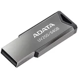 USB Memory stick Adata 64GB UV250 2.0 Silver Metal Style AUV250-64G-RBK