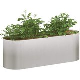  Povišeni vrtni krevet Nehrđajući čelik 120 x 40 x 40 cm | shoptok.hr