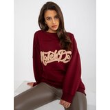 FANCY Sweatshirt-FA-BL-8127.80P-burgundy | Shoptok.si