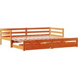  Dnevni krevet na razvlačenje bez madraca voštano smeđi 90x200cm | shoptok.hr