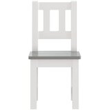  3-dijelni set dječjeg stola i stolica bijelo-sivi MDF | shoptok.hr