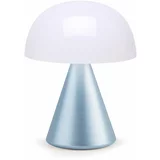 Lexon Bijela/svijetlo plava LED stolna lampa (visina 17 cm) Mina L –