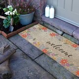 Artsy Doormats Predpražnik iz kokosovih vlaken 40x120 cm Welcome Floral – | Shoptok.si