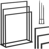 Physa Prostostoječi talni obešalnik za 3 brisače, JEKLO 65 x 21,5 x 84 cm, temno siv, (21389169) | Shoptok.si