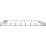  Ograda za pse s 40 panela crna 100 x 50 cm čelik obložen prahom | shoptok.hr