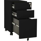 vidaXL Mobilni ormarić za spise crni 30 x 45 x 59 cm čelični | shoptok.hr