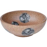 Nadgradni Nadpultni umivalnik rjav in moder okrogel Φ41x14 cm keramika | Shoptok.si