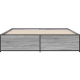 vidaXL Posteljni okvir siva sonoma 180x200 cm inž. les in kovina, (21128173) | Shoptok.si