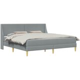  Okvir kreveta s madracem Svijetlo siva 180 x 200 cm tkanina | Eponuda.com