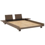Karup Design Smeđi bračni krevet od masivnog bora s podnicom 140x200 cm Social – | shoptok.hr