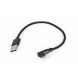 Gembird CC-USB2-AMLML-0.2M pod uglom USB 8-pin kabl za punjenje i prenos podataka, 0.2 m, black | ePonuda.com