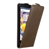Cadorabo Ohišje, združljivo z OnePlus 3 / 3T v kava rjava - Zaščitni ovitek v obliki flipa z magnetnim zapiranjem, (20559227) | Shoptok.si