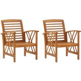 Maison Chic Vrtni stoli - Stol za vrt 2 kosa trden akacijev les JS1334, (21878286) | Shoptok.si
