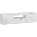  Niski TV ormarić visoki sjaj za TV do 65 3 pretinca ladica 160 x 38 x 43 cm bijela | shoptok.hr