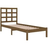  Posteljni okvir medeno rjav iz trdnega lesa 100x200 cm, (20788011) | Shoptok.si